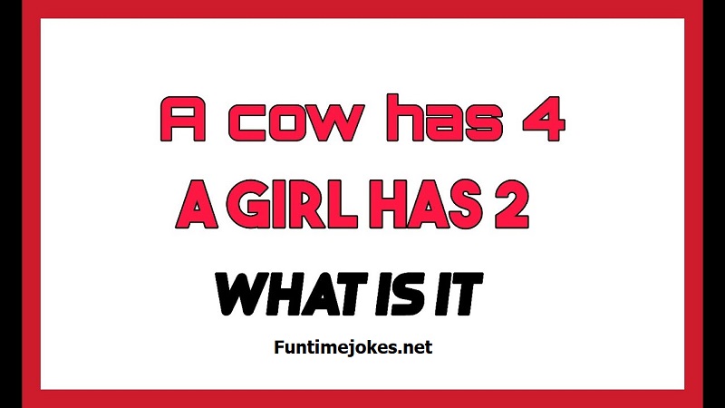 a cow has 4 a woman has 2