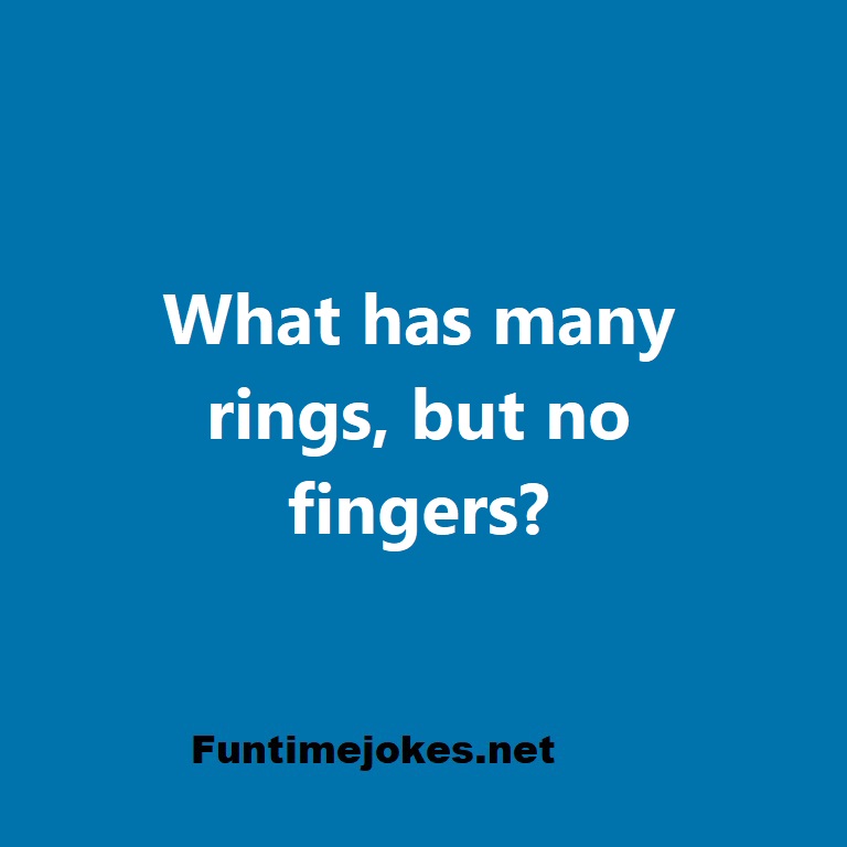 What has many rings, but no fingers?
