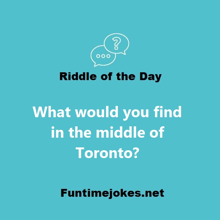 What would you find in the middle of Toronto?