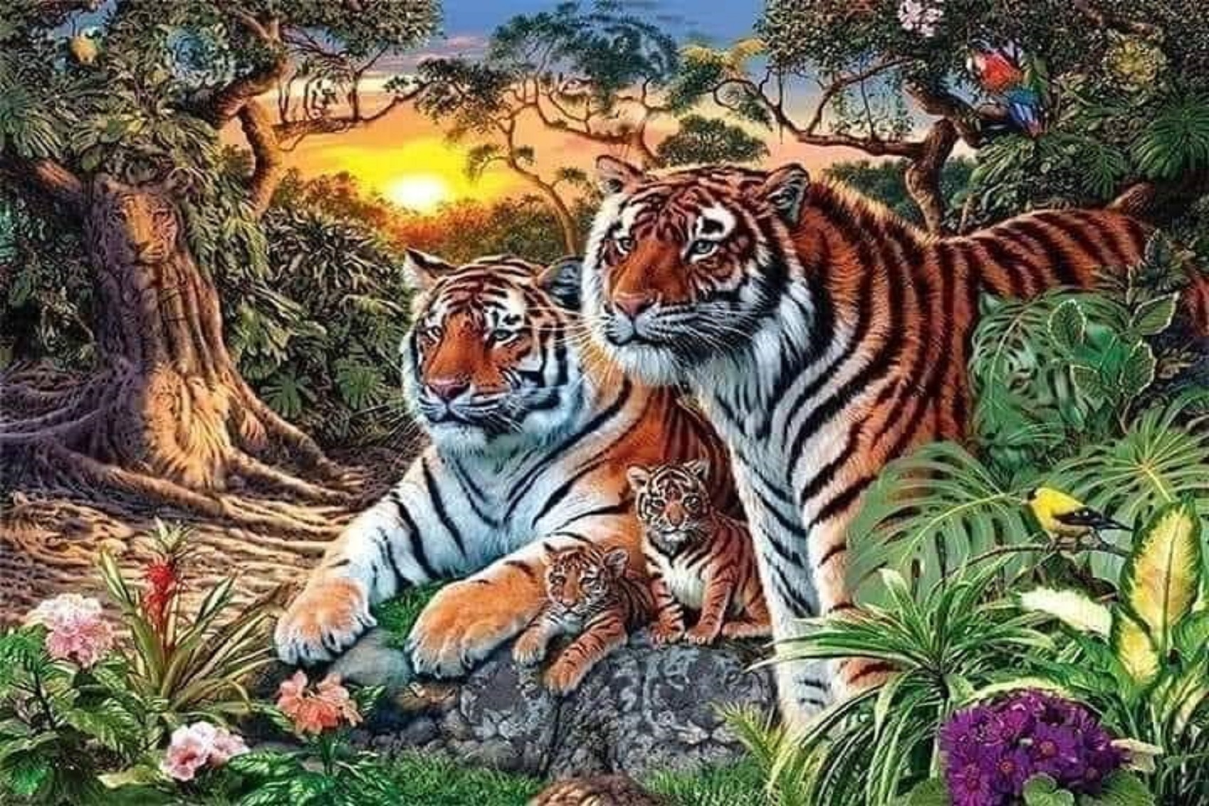 find the hidden tiger in the picture answer